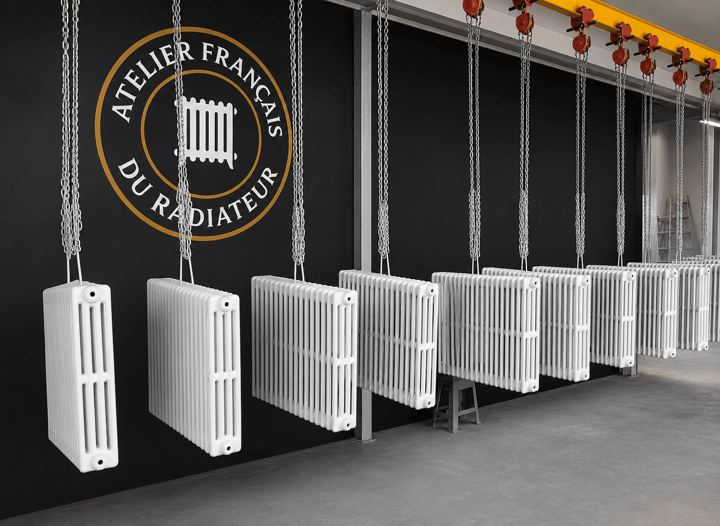 Radiateur en fonte restauré par AFR